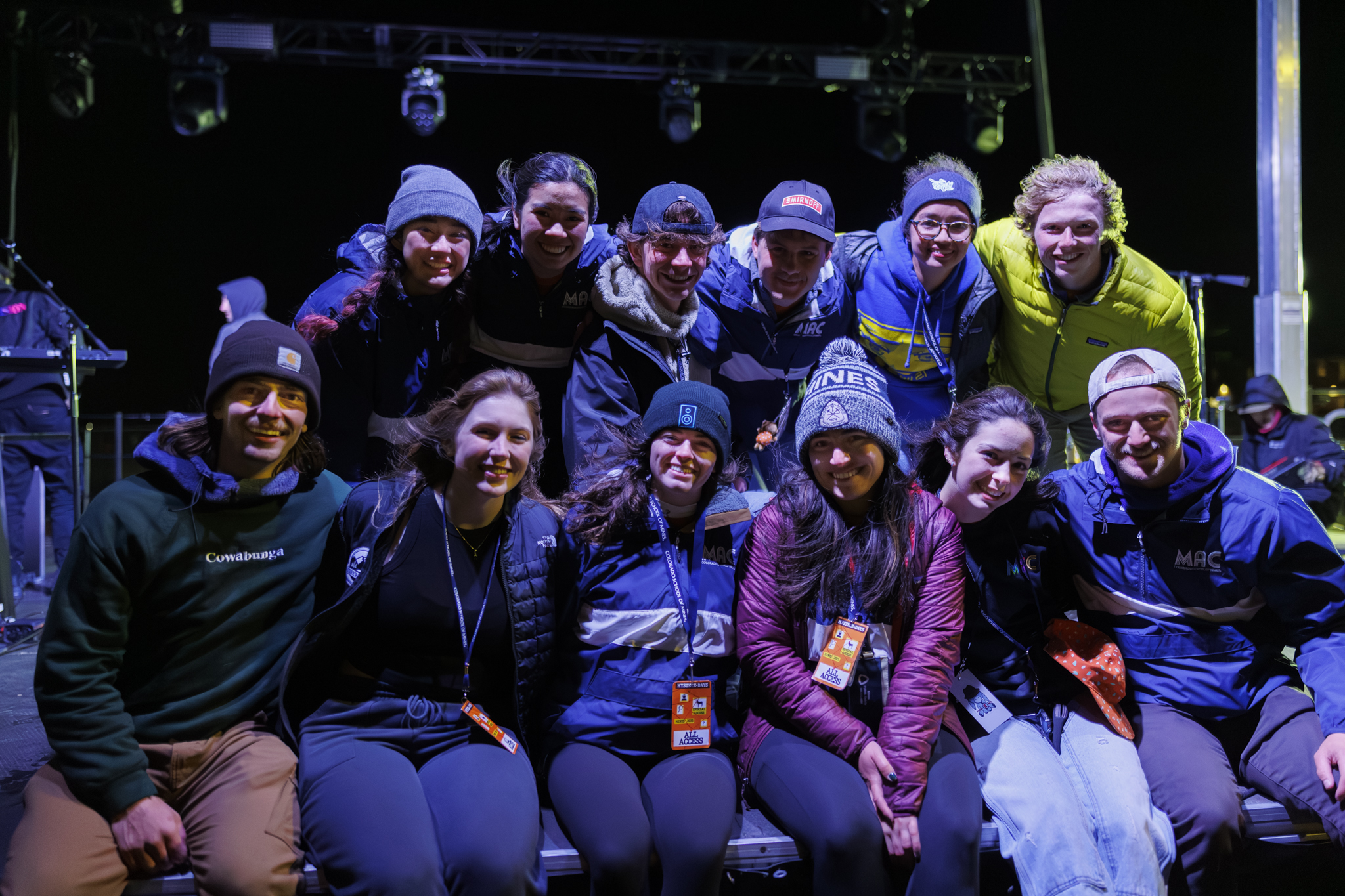 Mines Activities Council group photo on the E-Days 2023 stage